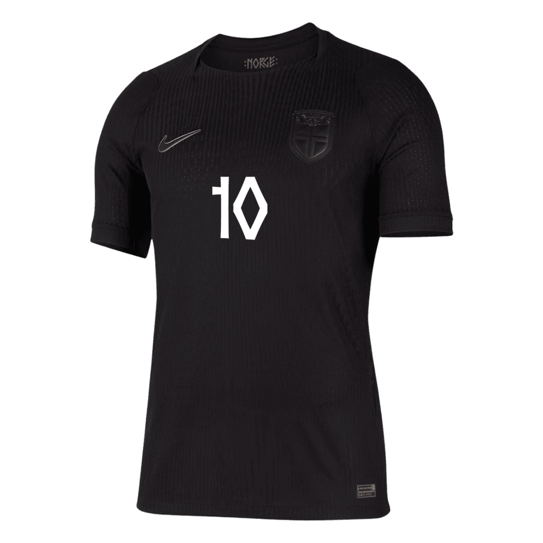 ØDEGAARD #10 Men's Norway World Cup 2026 Player Version Away Soccer Jersey - Slim Fit product view 2
