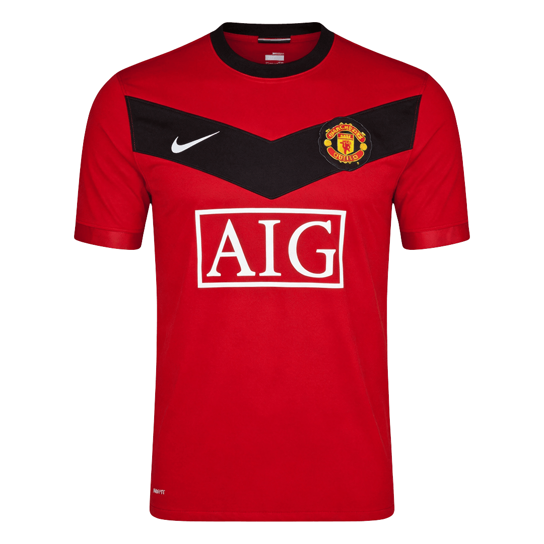 Retro Men's Manchester United 2009/10 Home Soccer Jersey product view 1