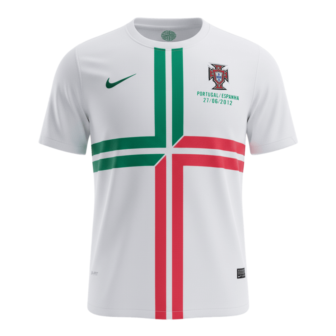 Retro Men's Portugal 2012 Away Soccer Jersey product view 1