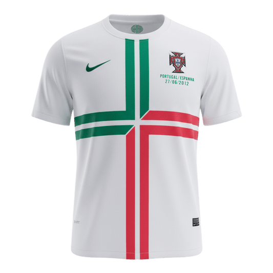 Retro Men's Portugal 2012 Away Soccer Jersey product view 1