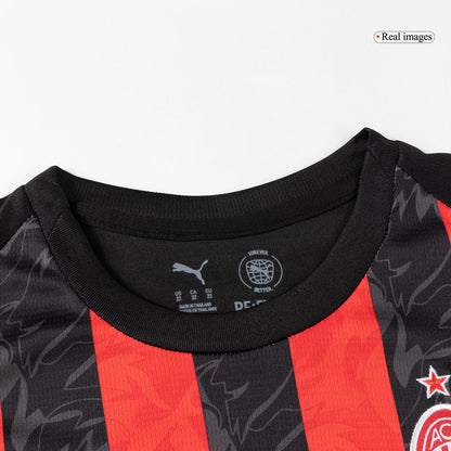Kid's AC Milan 2025/26 Home Soccer Jersey Kit