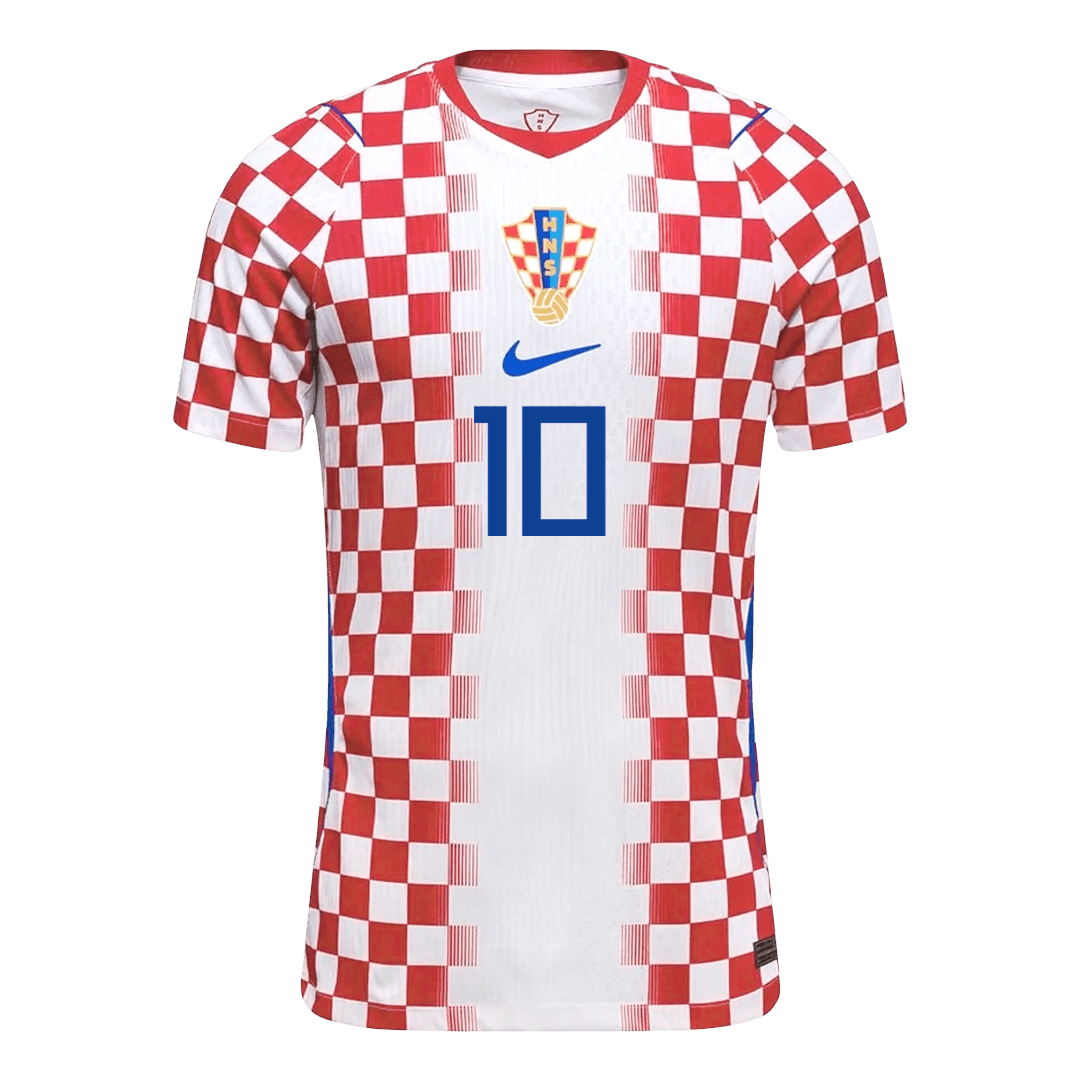 MODRIĆ #10 Men's Croatia World Cup 2026 Player Version Home Soccer Jersey - Slim Fit product view 7