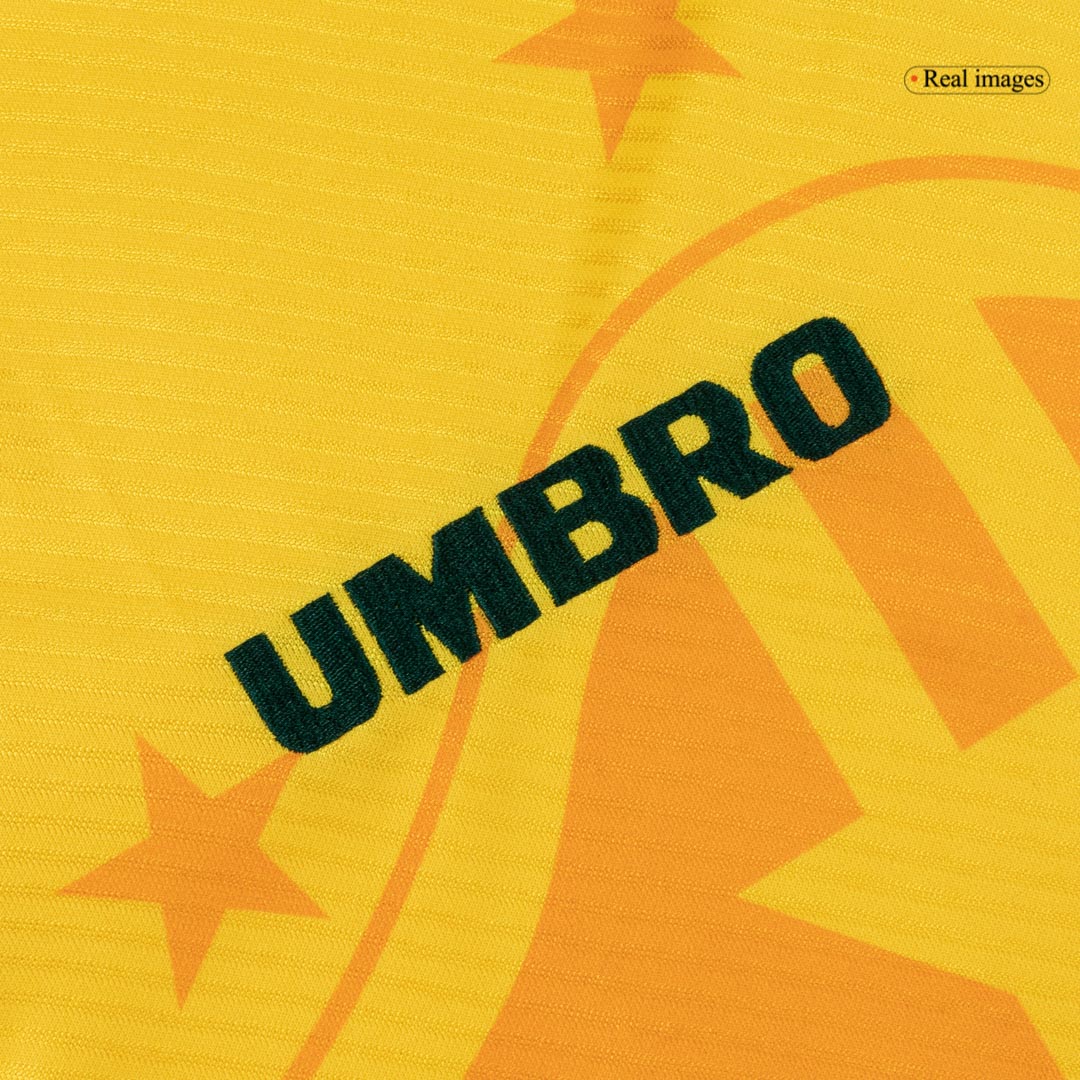Retro Men's Brazil 1994 Home Soccer Jersey product view 4