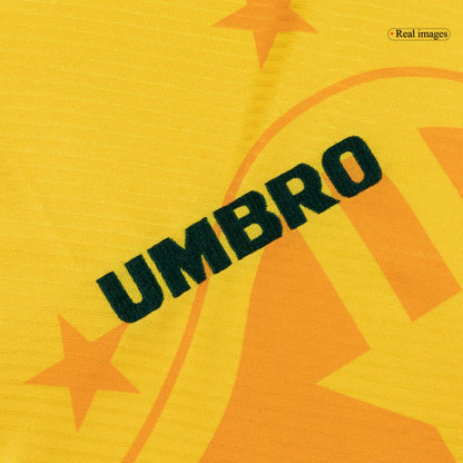 Retro Men's Brazil 1994 Home Soccer Jersey product view 4