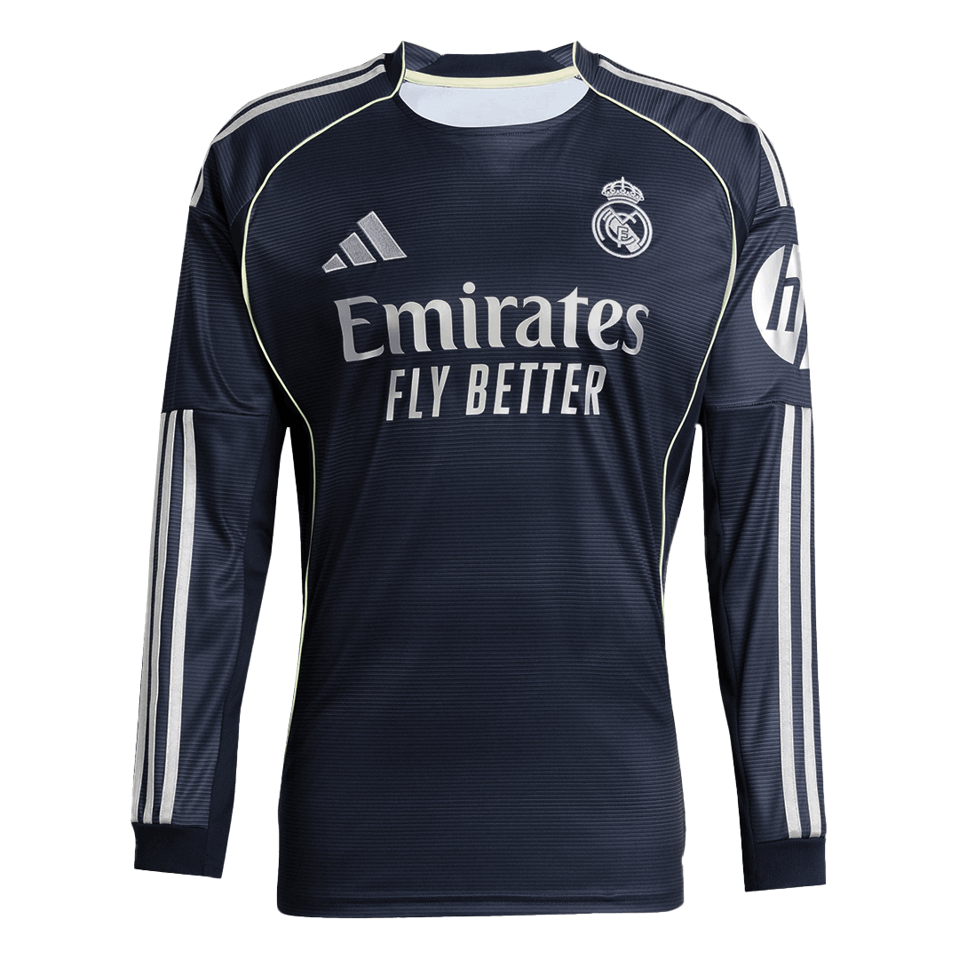 Men's Real Madrid 2025/26 Away Long Sleeve Soccer Jersey product view 1