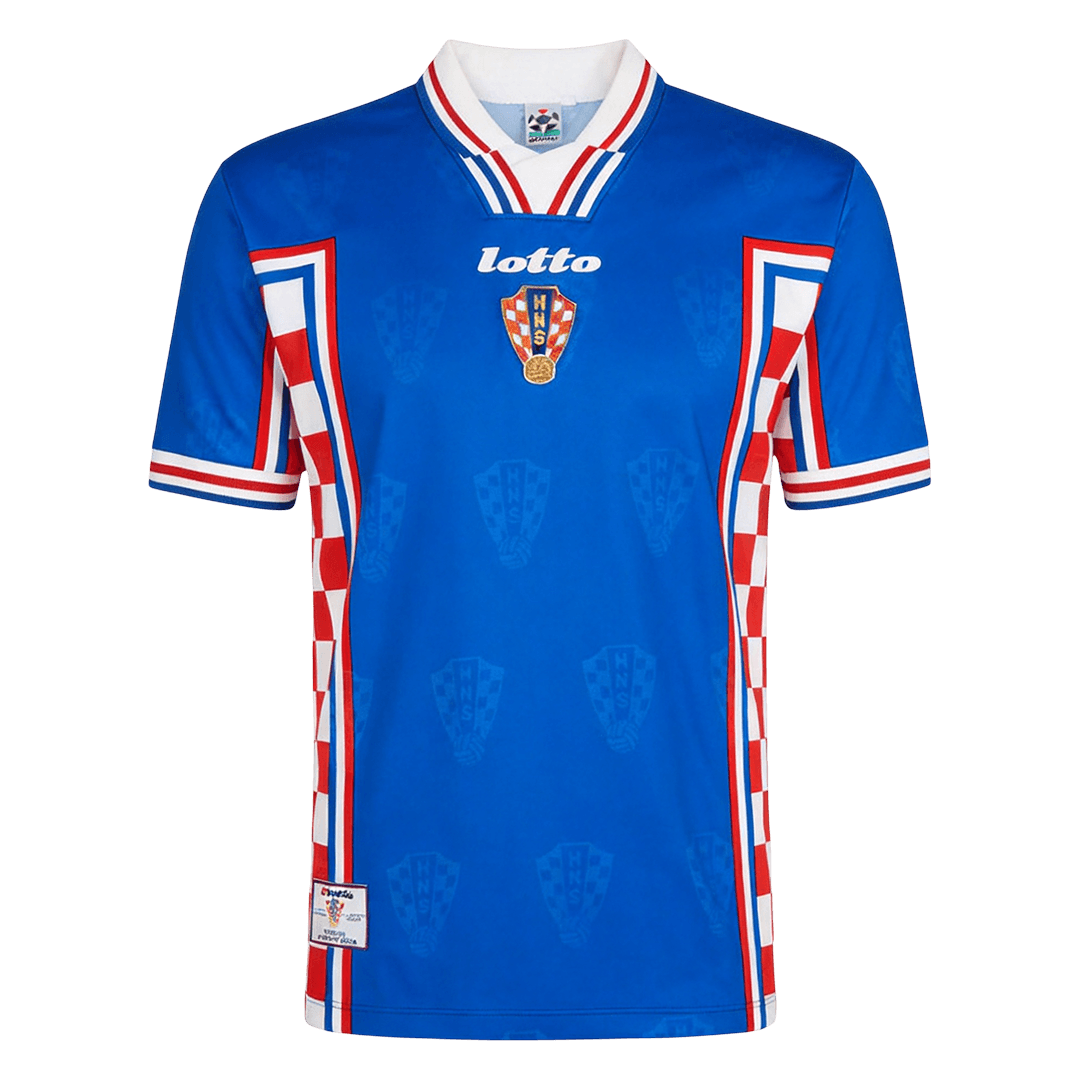 Retro Men's Croatia 1998 Away Soccer Jersey product view 1