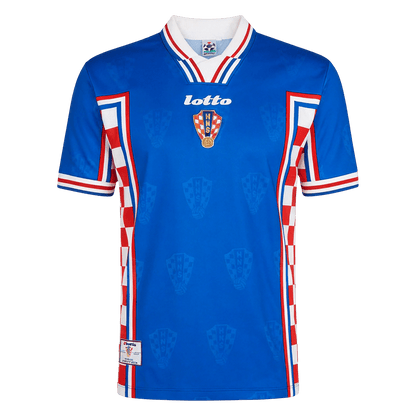 Retro Men's Croatia 1998 Away Soccer Jersey product view 1