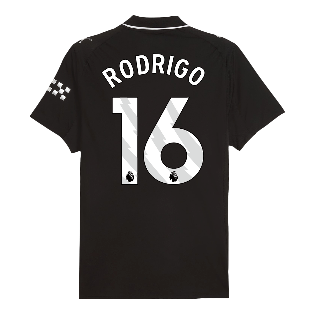 RODRIGO #16 Men's Manchester City 2025/26 Player Version Away Soccer Jersey - Slim Fit product view 4