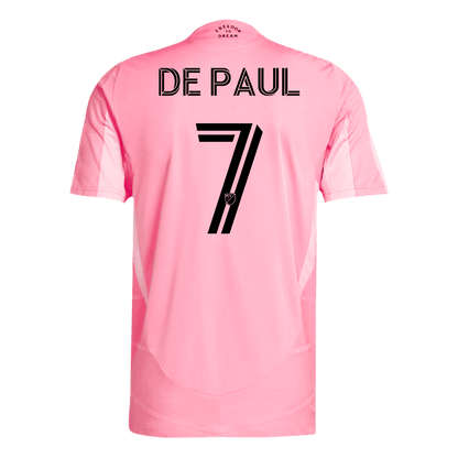 DE PAUL #7 Men's Inter Miami CF 2025 Player Version Home Soccer Jersey - Slim Fit product view 12