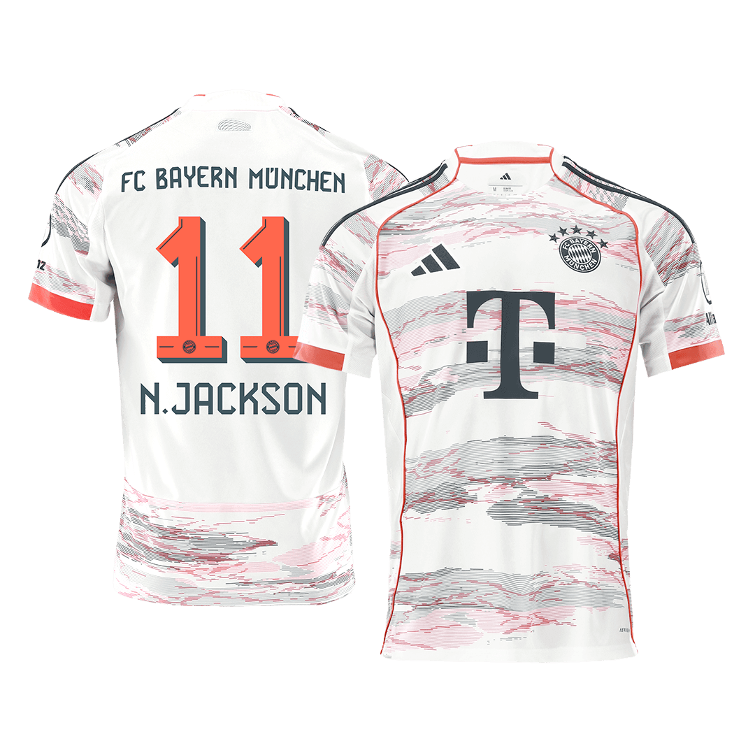 N.JACKSON #11 Men's Bayern Munich 2025/26 Away Soccer Jersey product view 1