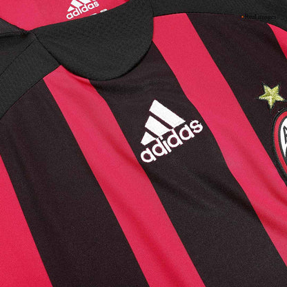Retro MALDINI #3 Men's AC Milan 2006/07 Home Soccer Jersey product view 3