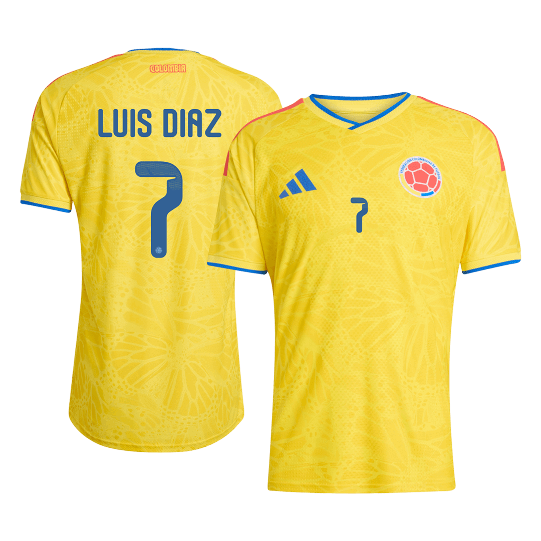 LUIS DíAZ #7 Men's Colombia World Cup 2026 Player Version Home Soccer Jersey - Slim Fit product view 1