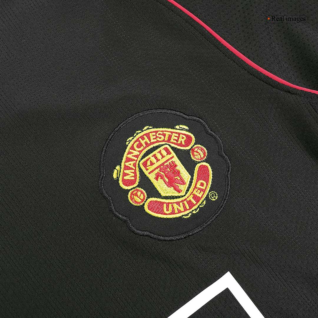 Retro RONALDO #7 Men's Manchester United 2007/08 Away Long Sleeve Soccer Jersey product view 4