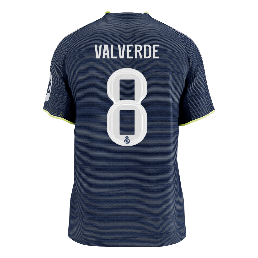 VALVERDE #8 Men's Real Madrid 2025/26 Player Version Away Soccer Jersey - Slim Fit Premium product view 9