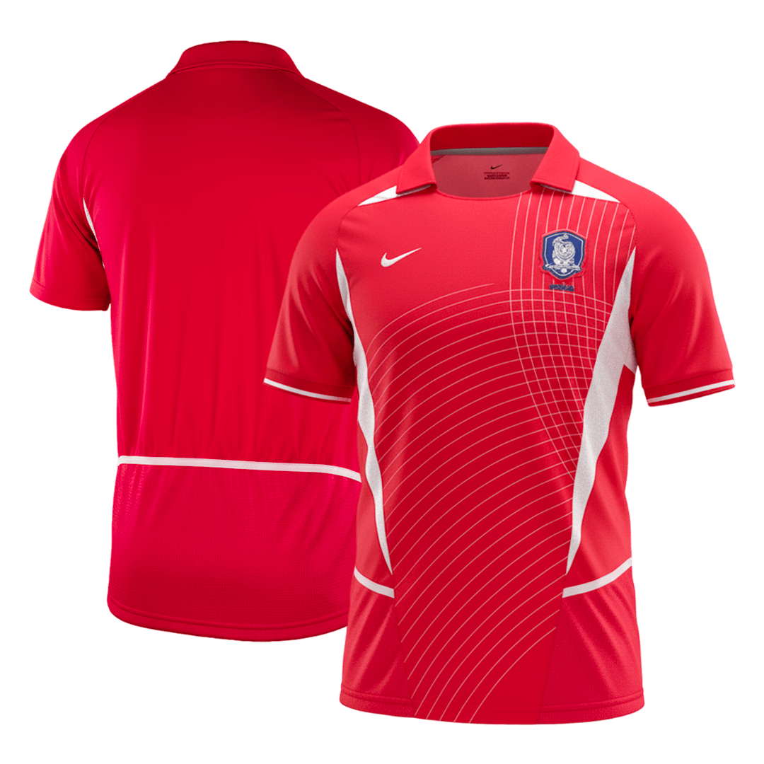 Retro Men's South Korea 2002 Home Soccer Jersey product view 7