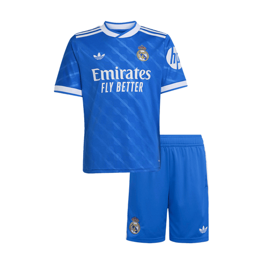 Kid's Real Madrid 2025/26 Third Away Soccer Jersey Kit
