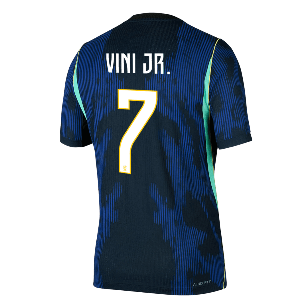 VINI JR. #7 Men's Brazil World Cup 2026 Player Version Away Soccer Jersey - Slim Fit product view 2