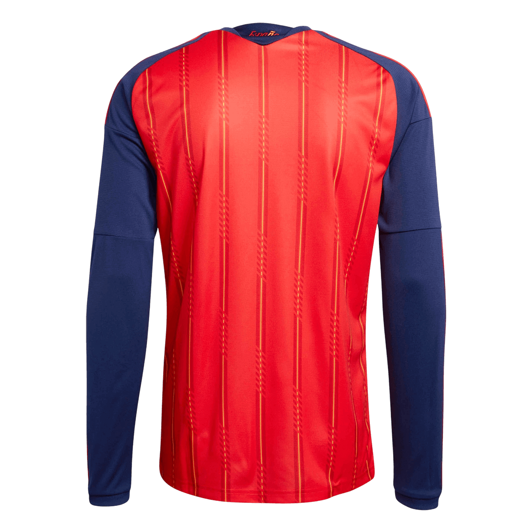Men's Spain World Cup 2026 Home Long Sleeve Soccer Jersey product view 3