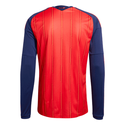 Men's Spain World Cup 2026 Home Long Sleeve Soccer Jersey product view 3