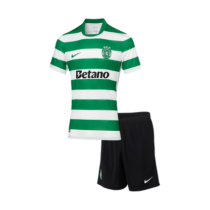 Kid's Sporting CP 2025/26 Home Soccer Jersey Kit