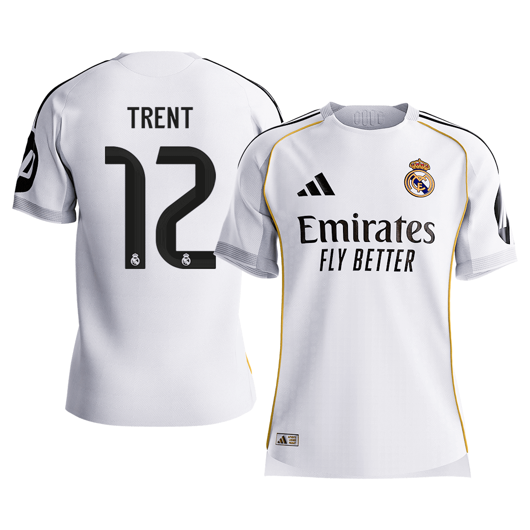 TRENT #12 Men's Real Madrid 2025/26 Player Version Home Soccer Jersey - Slim Fit Premium product view 1