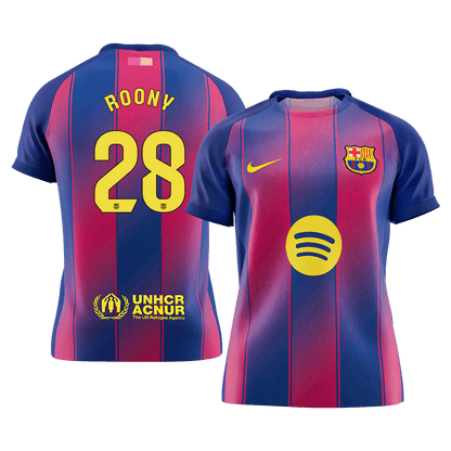 ROONY #28 Men's Barcelona 2025/26 Home Soccer Jersey Premium product view 1