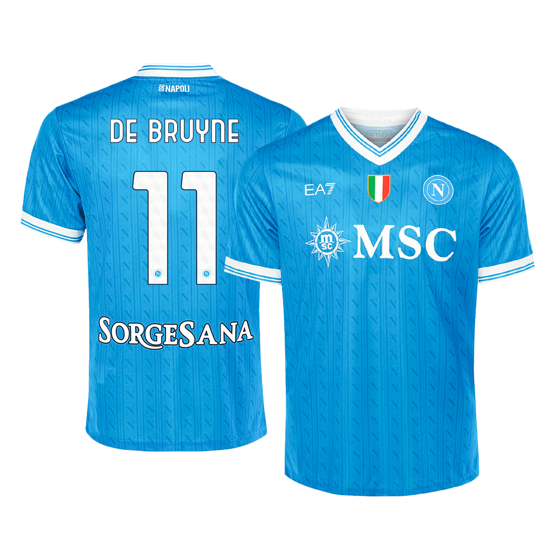 DE BRUYNE #11 Men's Napoli 2025/26 Home Soccer Jersey product view 1