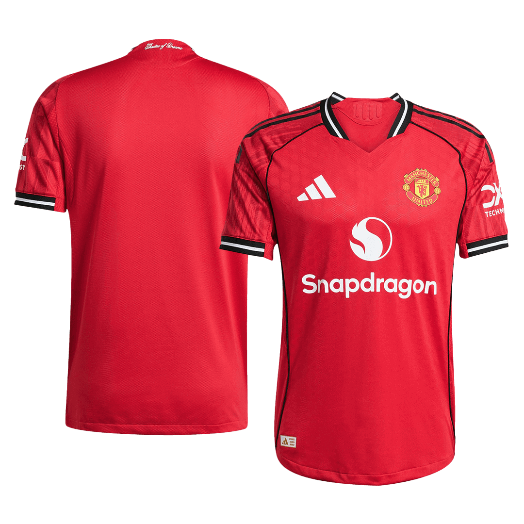 Men's Manchester United 2025/26 Player Version Home Soccer Jersey - Slim Fit product view 11