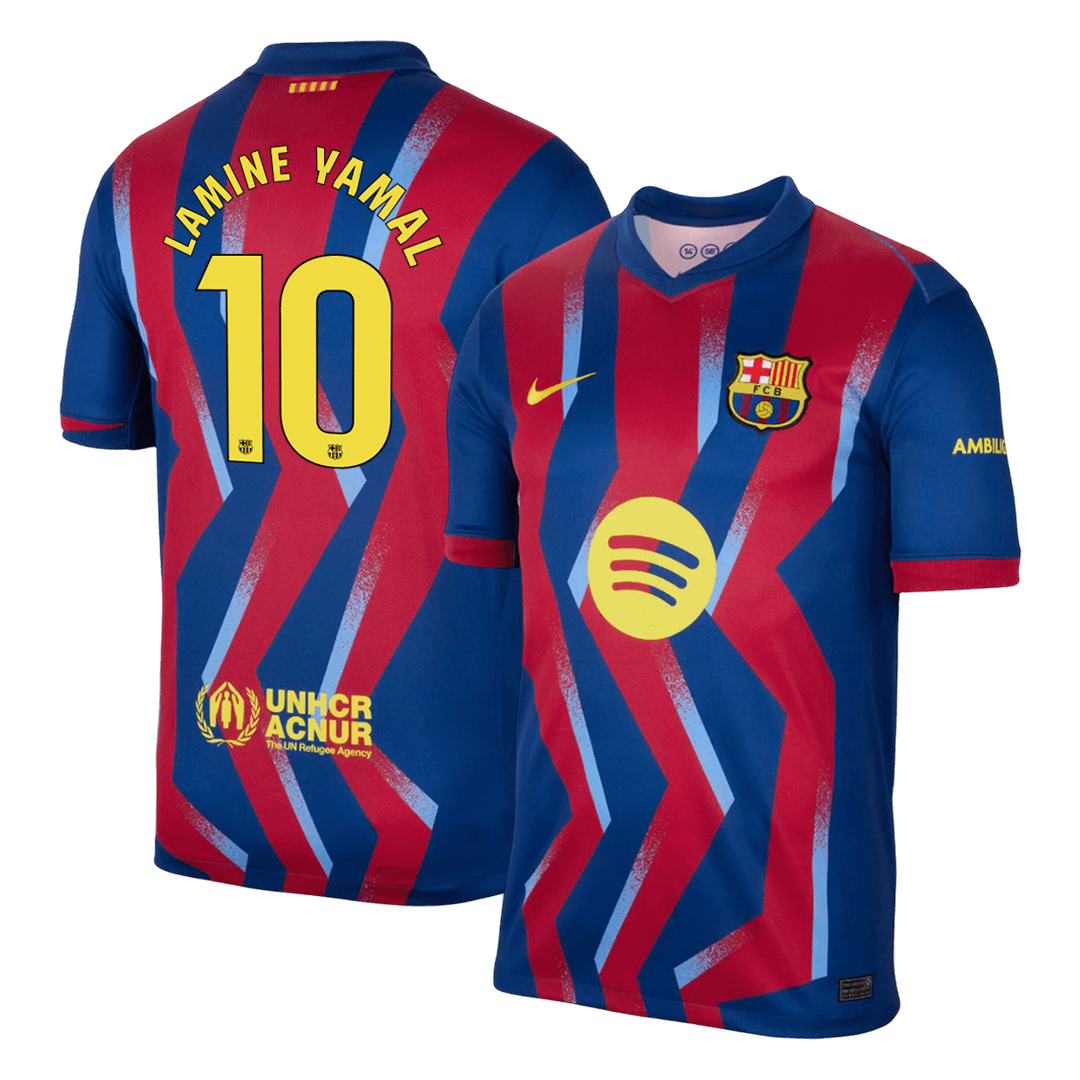 LAMINE YAMAL #10 Men's Barcelona 2025/26 Fourth Away Soccer Jersey product view 1