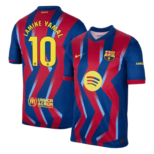 LAMINE YAMAL #10 Men's Barcelona 2025/26 Fourth Away Soccer Jersey product view 1
