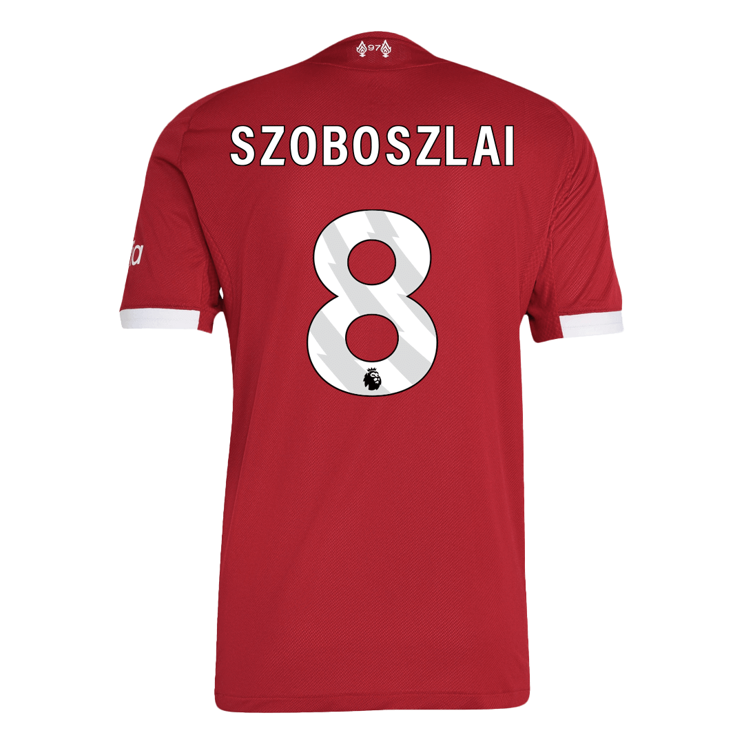 SZOBOSZLAI #8 Men's Liverpool 2025/26 Player Version Home Soccer Jersey - Slim Fit product view 3