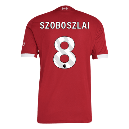 SZOBOSZLAI #8 Men's Liverpool 2025/26 Player Version Home Soccer Jersey - Slim Fit product view 3