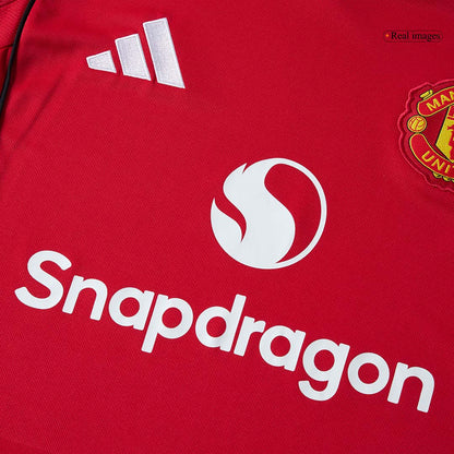 Men's Manchester United 2025/26 Home Long Sleeve Soccer Jersey product view 5