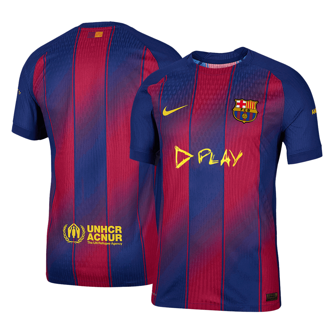 Men's Barcelona 2025/26 Player Version Home Soccer Jersey - Slim Fit product view 2