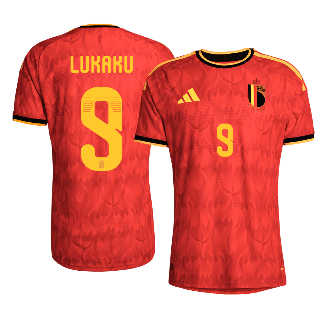 LUKAKU #9 Men's Belgium World Cup 2026 Player Version Home Soccer Jersey - Slim Fit product view 1