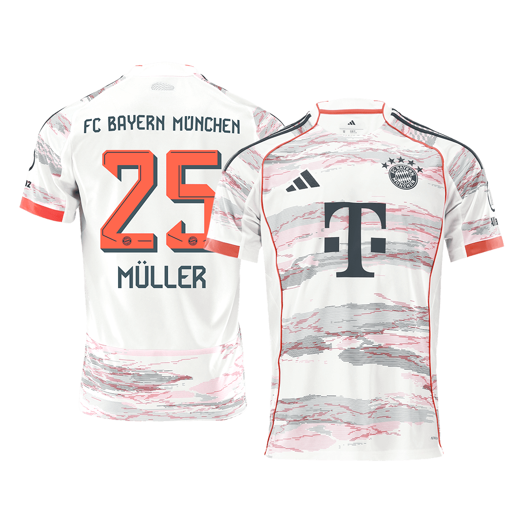 MÜLLER #25 Men's Bayern Munich 2025/26 Away Soccer Jersey product view 1