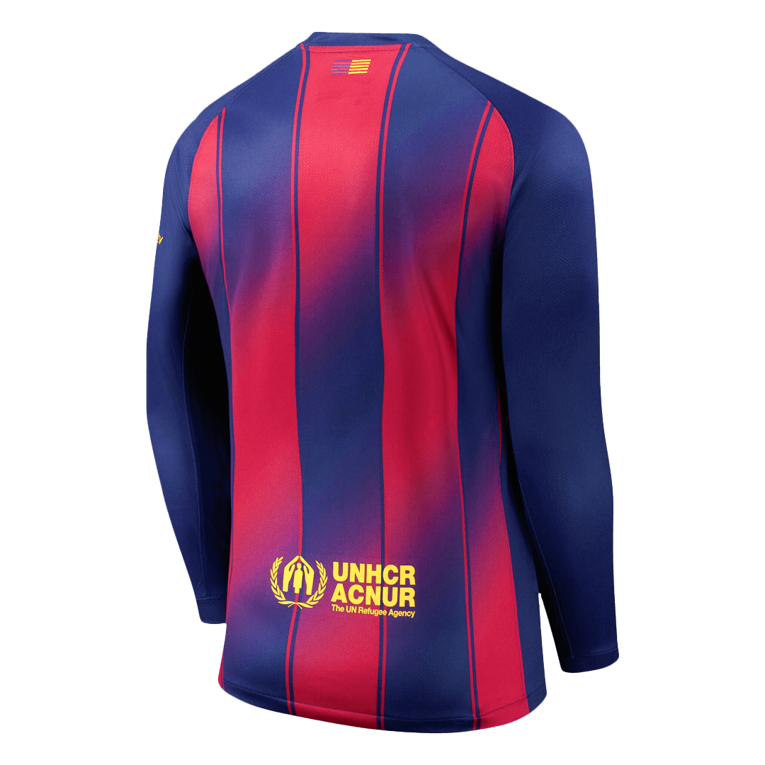 Men's Barcelona 2025/26 Home Long Sleeve Soccer Jersey product view 11
