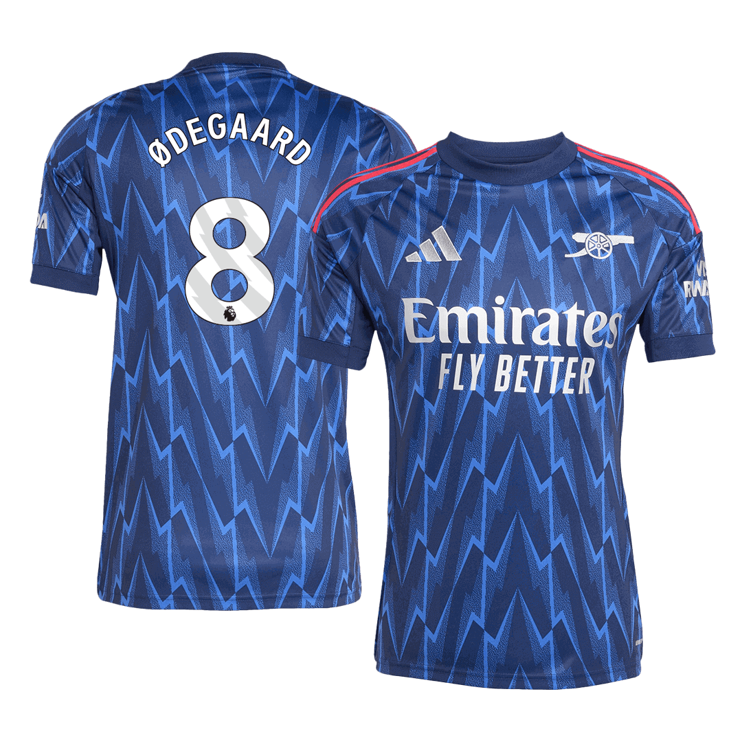 ØDEGAARD #8 Men's Arsenal 2025/26 Away Soccer Jersey product view 1