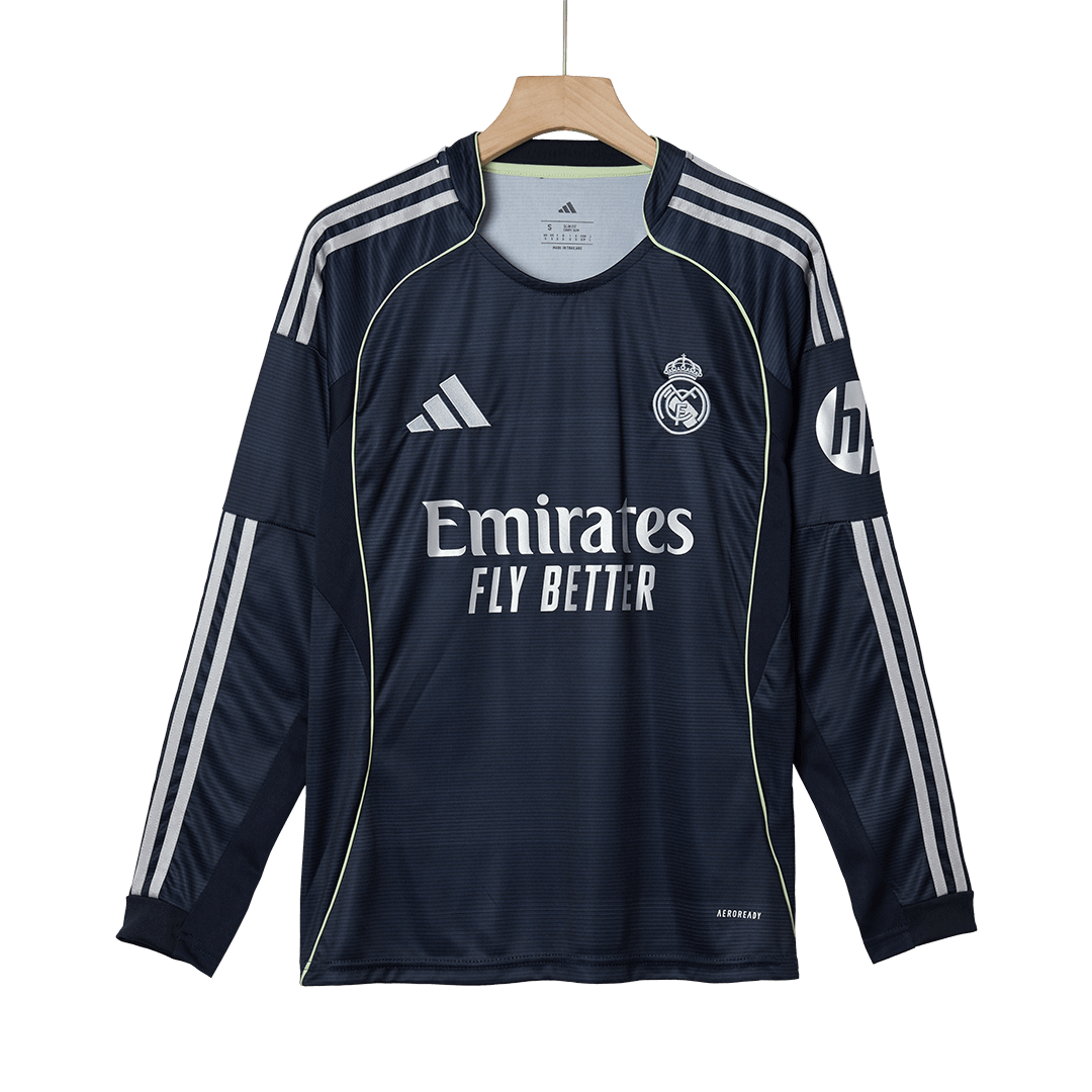 Men's Real Madrid 2025/26 Away Long Sleeve Soccer Jersey product view 10