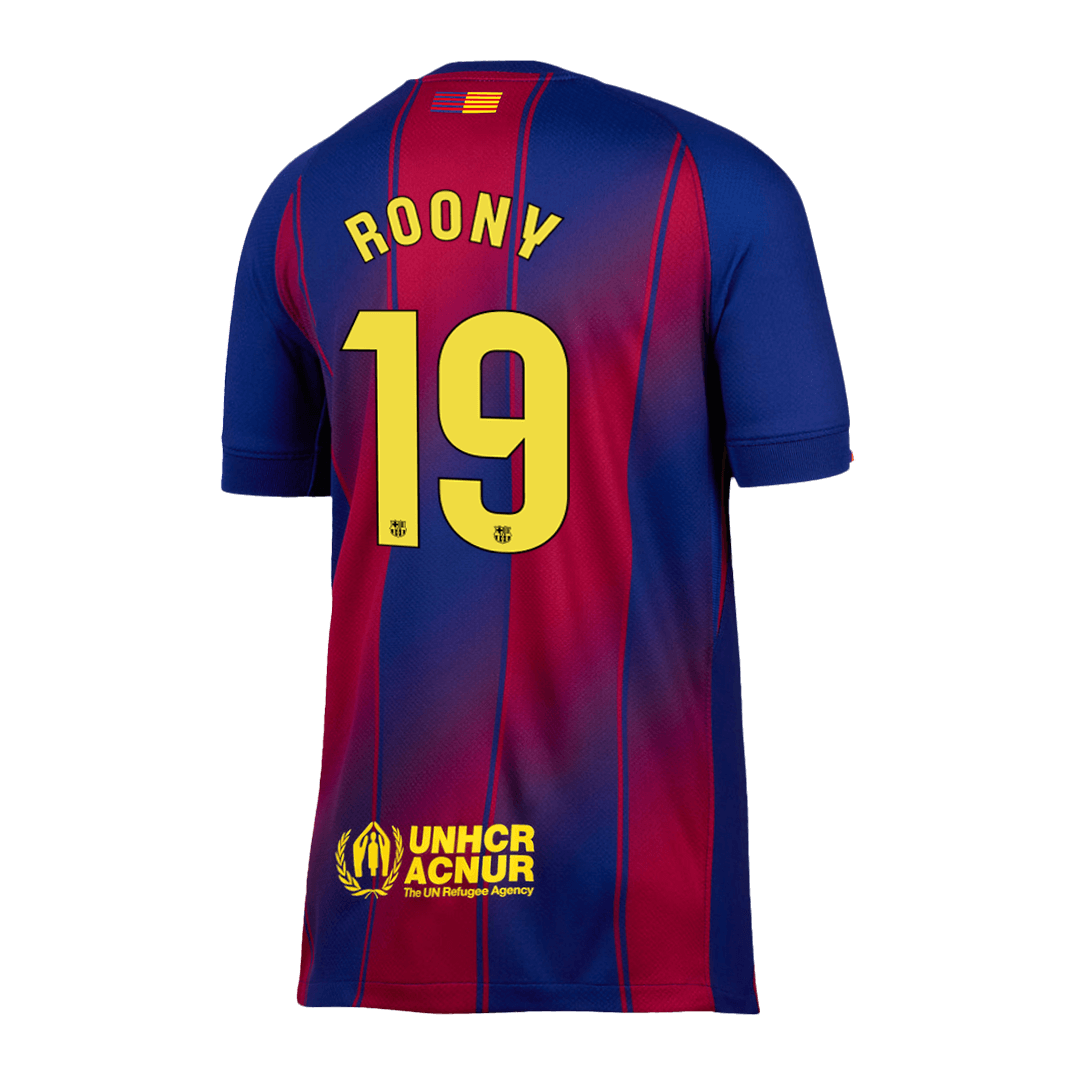 ROONY #19 Men's Barcelona 2025/26 Home Soccer Jersey Premium product view 11