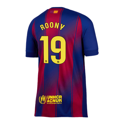 ROONY #19 Men's Barcelona 2025/26 Home Soccer Jersey Premium product view 11