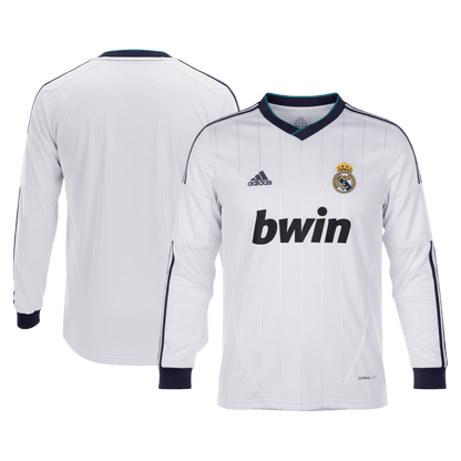 Retro Men's Real Madrid 2012/13 Home Long Sleeve Soccer Jersey product view 8