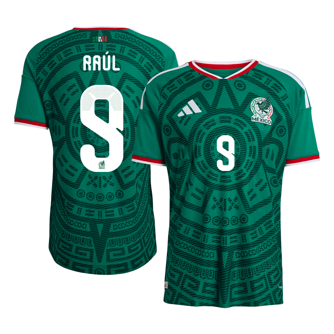 Raúl #9 Men's Mexico World Cup 2026 Player Version Home Soccer Jersey - Slim Fit product view 1