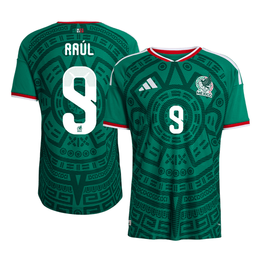 Raúl #9 Men's Mexico World Cup 2026 Player Version Home Soccer Jersey - Slim Fit product view 1