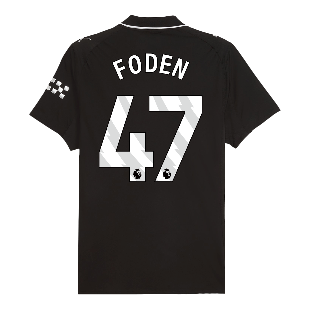 FODEN #47 Men's Manchester City 2025/26 Player Version Away Soccer Jersey - Slim Fit product view 4