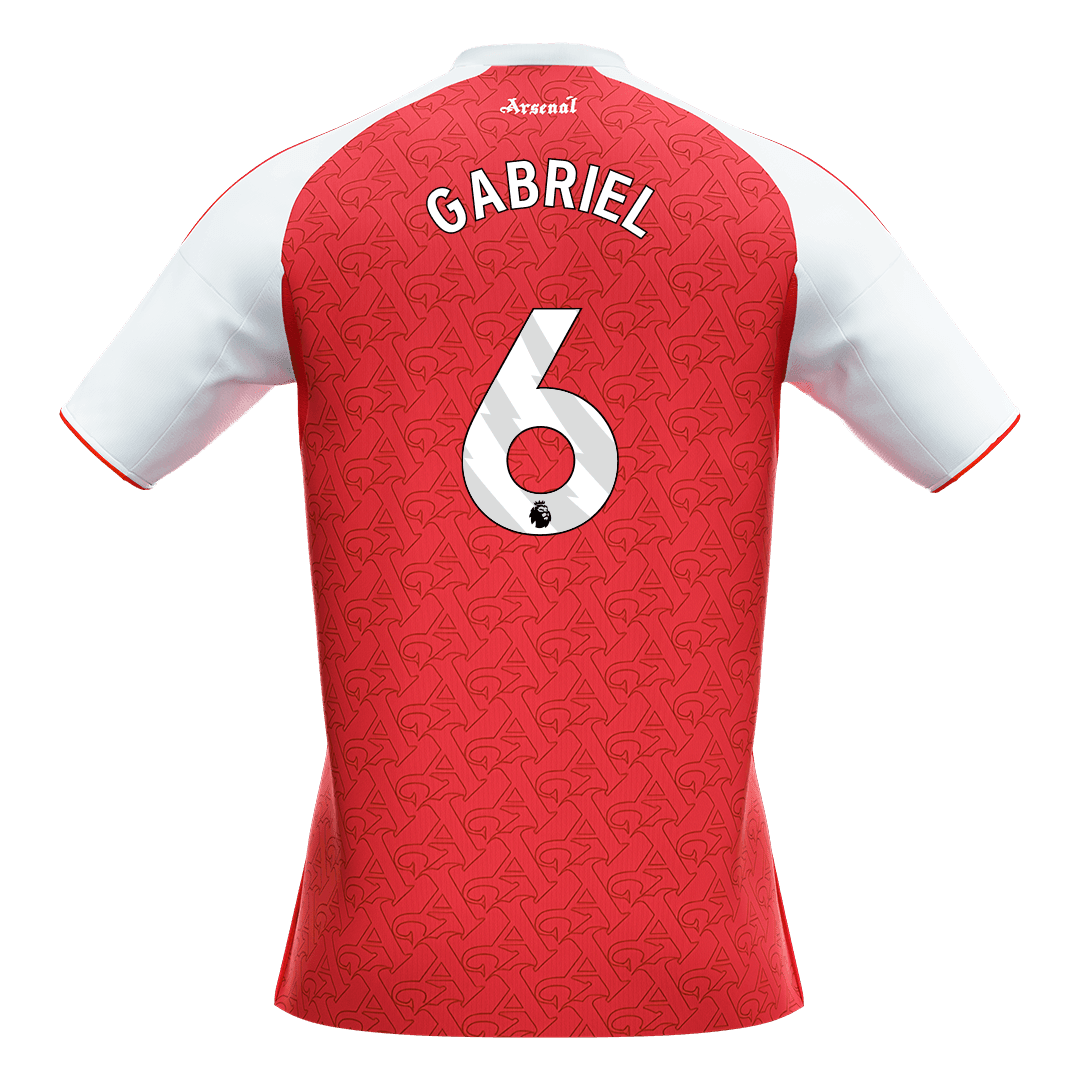 GABRIEL #6 Men's Arsenal 2025/26 Home Soccer Jersey Premium product view 10