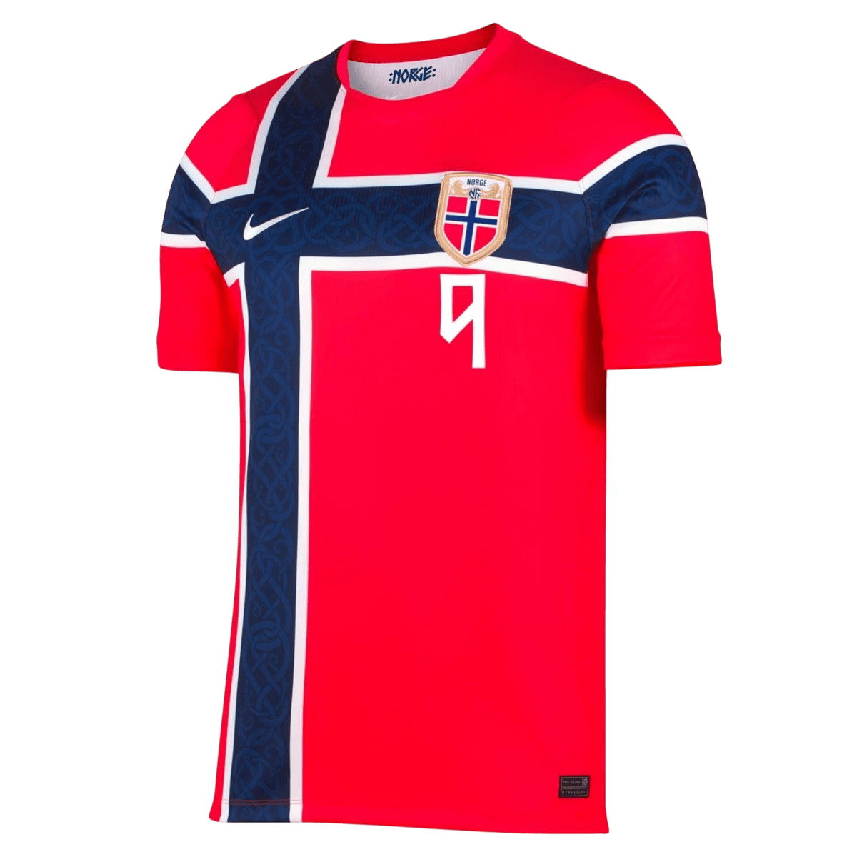 BRAUT HAALAND #9 Men's Norway World Cup 2026 Player Version Home Soccer Jersey - Slim Fit product view 2