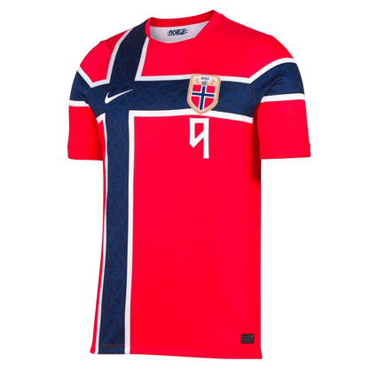 BRAUT HAALAND #9 Men's Norway World Cup 2026 Player Version Home Soccer Jersey - Slim Fit product view 2