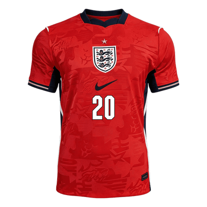 PALMER #20 Men's England World Cup 2026 Away Soccer Jersey product view 7