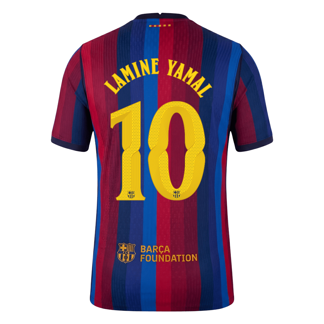 LAMINE YAMAL #10 Men's Barcelona UCL 2026/27 Player Version Home Soccer Jersey product view 3